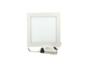 8022044045375 - 10 PANEEL RUNDE QUADRATISCHE LED-SCHEINWERFER 6-12-18 W EINBAU KALT WARM 12 Watt Platz Warmes Weiß - Warmes Weiß