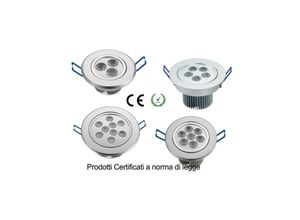 8022044056760 - Trade Shop Traesio - 10 x led strahler 3W 5W 7W 9W 12W 15W 18W einbau warmes oder kaltes licht 9 Watt Kühles Weiß - Kühles Weiß