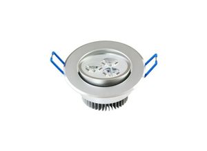 8022044066301 - Trade Shop Traesio - LED-Strahler eingebaut 3W Deckenleuchte unten Licht führte cold warm Kühles Weiß - Kühles Weiß