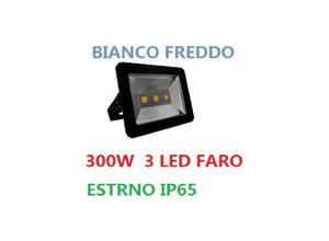 8022044078915 - Trade Shop Traesio - led-scheinwerfer 150W watt schwarz IP65 outdoor mit 3 weissen hochleistungs-leds