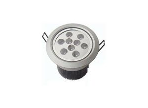 8022044139869 - Trade Shop Traesio - 9W led einbaustrahler einstellbare feder spot mit flossen licht 220V treiber Kühles Weiß - Kühles Weiß