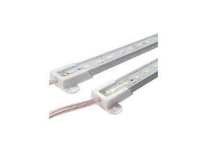 8022044142746 - Trade Shop Traesio - wasserdichtes aluminium-stangenprofil 1 meter mit 72 leds 5630 7020 5050 14W Kühles Weiß smd 5630 - Kühles Weiß