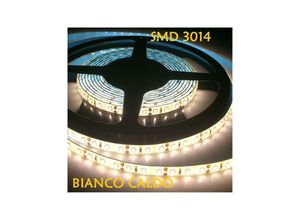 8022044143156 - Trade Shop Traesio - 5 meter streifen streifen 300 led 3014 smd für aussen IP65 12 v dc warm kalt Warmes Weiß - Warmes Weiß