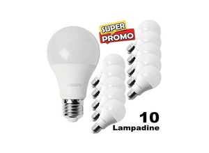 8022044149387 - Trade Shop Traesio - kit mit 10 led-lampen E27 12W warm-kaltweisses licht klasse a Warmes Weiß - Warmes Weiß