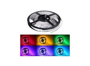 8022044163246 - Trade Shop Traesio - reel led streifen 5050 flexibel 5 m klebendes licht innen aussen IP65 streifen rgb - rgb