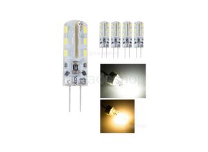 8022044163635 - 5 Stück DC12V 3014 SMD G4 LED-Glühbirne 3W Kaltweiß Warmes Weiß - Warmes Weiß