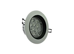 8022044182490 - Trade Shop Traesio - led-einbaustrahler mit lamellen 3 5 7 9 12 15 18 w rahmen weiss 12 Watt Kühles Weiß - Kühles Weiß