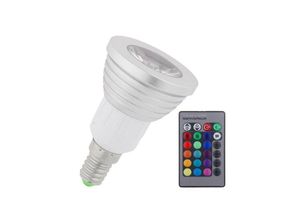 8022044183022 - Trade Shop Traesio - led strahler mehrfarbig programmierbar rgb licht E27 GU10 E14 MR16 mit fernbedienung -E14 -