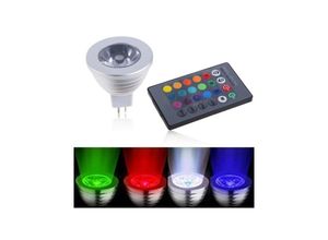 8022044183206 - Trade Shop Traesio - led strahler mehrfarbig programmierbar rgb licht E27 GU10 E14 MR16 mit fernbedienung -MR16 -