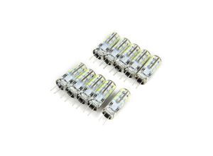 8022044185576 - Trade Shop Traesio - 10 led glühbirnen G4 smd 3014 dc 12V super hell für spotlights 15 Watt Kühles Weiß - Kühles Weiß