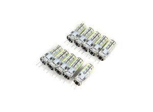 8022044185637 - 10 LED GLÜHBIRNEN G4 SMD 3014 DC 12V SUPER HELL FÜR SPOTLIGHTS 3 Watt Kühles Weiß - Kühles Weiß