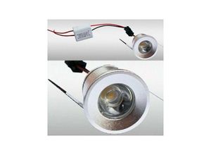 8022044229713 - Trade Shop Traesio - led-einbaustrahler loch 25MM 1 led 1W warmes kaltes licht für innen IP20 Kühles Weiß - Kühles Weiß