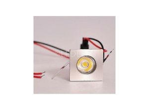 8022044229737 - Trade Shop Traesio - Punto luce led einbaustrahler 1 led 1W warmes licht 220V sternenhimmel quadratisch Warmes Weiß - Warmes Weiß