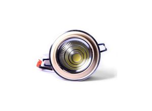 8022044246437 - Trade Shop Traesio - cob led einbaustrahler weisheit 5W 10W farbe satin gold oder weiss 5 Watt Gold Kühles Weiß - Kühles Weiß