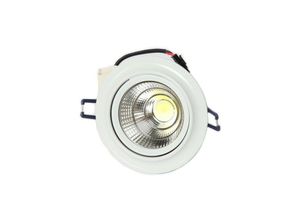 8022044246451 - COB LED EINBAUSTRAHLER WEISHEIT 5W 10W FARBE SATIN GOLD ODER WEISS 10 Watt Weiß Kühles Weiß - Kühles Weiß