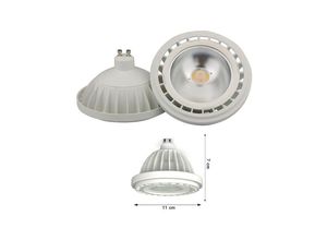 8022044251165 - Trade Shop Traesio - led-strahler cob GU10 20W AR111 1800LUMEN warm kalt lichtfarbe Kühles Weiß - Kühles Weiß