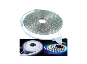 8022044251189 - Trade Shop Traesio - spule led streifen 5050 flexibel silikon profil 5M 10M aussenlicht -5 m -rgb - rgb