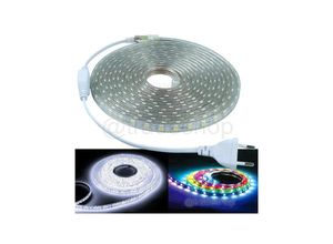 8022044251202 - Trade Shop Traesio - spule led streifen 5050 flexibel silikon profil 5M 10M aussenlicht -5 m -Kühles Weiß - Kühles Weiß