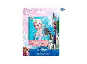 8022044254401 - Mini Tagebuch Mit Vorhängeschloss+passendem Stift Schule Disney Frozen