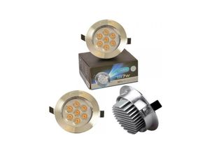 8022044274287 - Trade Shop Traesio - led-strahler 1W bis 24W einbau mit frühling warmes kaltes licht weisheit 7 Watt Kühles Weiß - Kühles Weiß