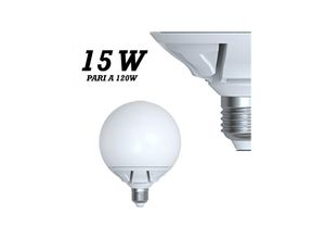 8022044276182 - Trade Shop Traesio - led lampe 15W watt E27 warmweiss kalt sphäre matt kugel Kühles Weiß - Kühles Weiß