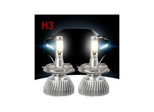8022044277899 - Trade Shop Traesio - paar H3 32W hohe helligkeit kalt weiss led autoscheinwerfer ersatzlampen