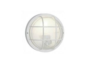 8022044280707 - Trade Shop Traesio - deckenleuchte rund weiss schildpatt grille glocke glas E27 fassung