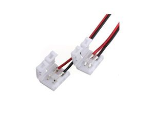 8022044282022 - Trade Shop Traesio - 2X single clip connector 8MM für einfarbige smd led streifen