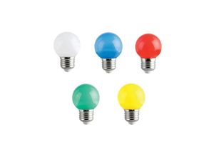 8022044296616 - Trade Shop Traesio - led glühbirne E27 mini globe 220V farbe grün blau violett warm weiss kalt 2W Grün - Grün