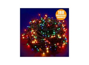 8022044328768 - Trade Shop Traesio - weihnachtslichterkette 9 meter 180 3-FACH mehrfarbige mini lichter mit controller