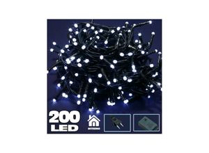 8022044335018 - Trade Shop Traesio - lichterkette 200 cool white firefly led lichter mit controller 8 funktionen