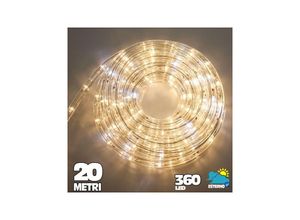 8022044336282 - Trade Shop Traesio - 360 warmweisse led-leuchtstoffröhre 20 meter für den ausseneinsatz + controller