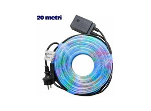 8022044340708 - Trade Shop Traesio - weihnachtslicht schlauch 20 meter multicolor led controller 8 funktionen x outdoor