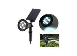 8022044346694 - Trade Shop Traesio - led garten spotlight 4 led peg panel sonnenenergie garten IP65