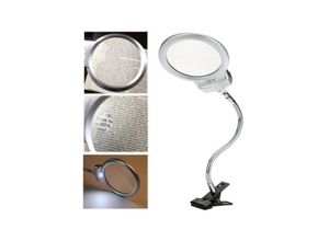 8022044350998 - Trade Shop Traesio - lampe led clip tisch tischlupe mit klemme 2 led