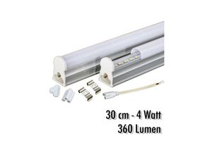 8022044368641 - Trade Shop Traesio - T5 neonröhre led 4 w 30 cm 360 lumen für innenbereich weisses licht deckenlampe Warmes Weiß - Warmes Weiß