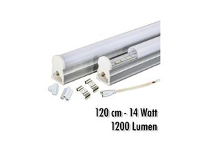 8022044368740 - Trade Shop Traesio - T5 neonröhre led 14 watt 120 cm 1200 lmn für innenbereich weisses licht deckenleuchte Kühles Weiß - Kühles Weiß