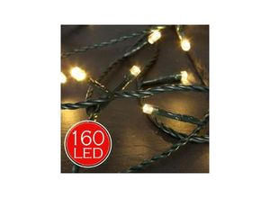 8022044371320 - Trade Shop Traesio - lichterkette 178MT weihnachtsbeleuchtung 160 led warmweiss für innen und aussen