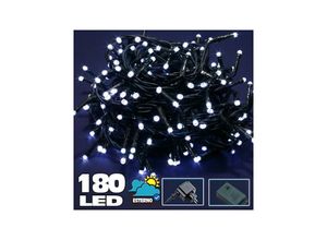 8022044371511 - Trade Shop Traesio - 180 led lichterkette kühl weiss aussenleuchten controller 8 funktionen 24V