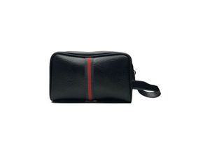 8022044372556 - Trade Shop Traesio - schwarzer mann geldbörse beautycase eco leder tasche dokumenthalter