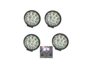 8022044408385 - Trade Shop Traesio - 4X 42W led arbeitsleuchte spotlight auto boot lkw klw suv 12V 24V