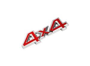 8022044553412 - Trade Shop Traesio - 3D dekoration aufkleber chrom metall auto figur emblem 4X4 aufkleber