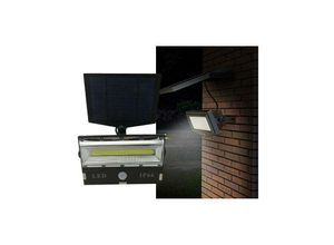 8022044556437 - Trade Shop Traesio - bewegungssensor led-strahler und wiederaufladbares solarpanel weisses licht