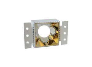 8022044556529 - Trade Shop Traesio - einbaustrahler halterung led glühbirnen GU10 7WATT für abgehängte decken gipskarton Platz Gold - Gold