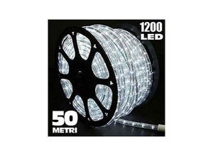 8022044585390 - Trade Shop Traesio - 1200 led röhrenlicht 50 m kaltweiss ausseneinsatz controller 8 lichteffekte