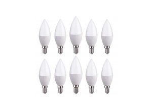 8022044600956 - Trade Shop Traesio - 10 led glühbirnen E14 C37 kerze 45W warmes kaltes naturlicht samsung v-tac 255 Naturweiß - Naturweiß