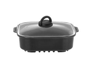 8022068080710 - Bräter Kasserole Devil Square Pan Outdoor Camping Bratpfanne Deckel Alu