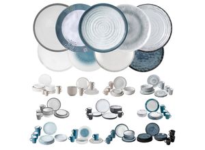 8022068086316 - Melamin Ess Geschirr Set Lunch Box 16-teilig Camping Reise Teller Becher Variante Stonetouch Odette