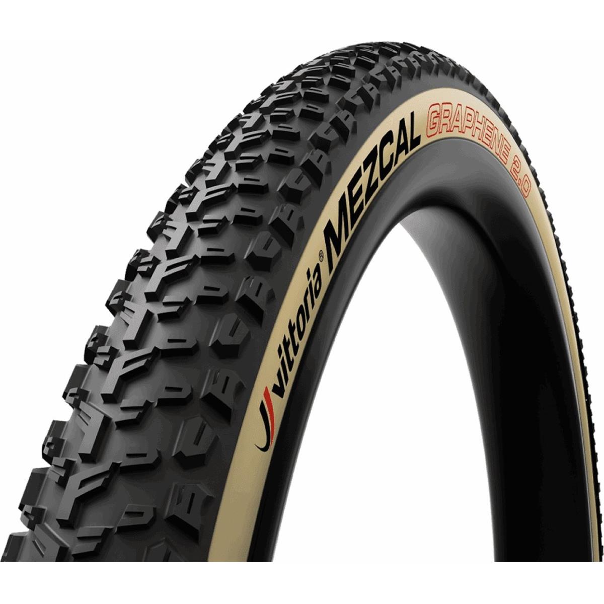 8022530017817 - MTB Reifen 29x225 Mezcal TLR Graphene 20 Schwarz Beige - XC Leistung Grip und Traktion