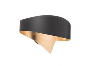 8023761117604 - Selène Schwarz-goldene Designer-Wandleuchte Scudo